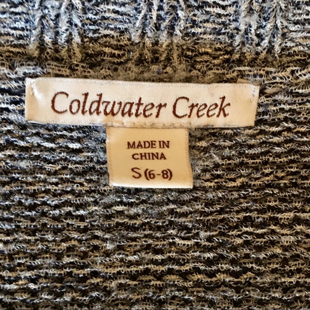 Coldwater Creek Womens Knit Shimmer Cardigan S 6/8 - Picture 6 of 7